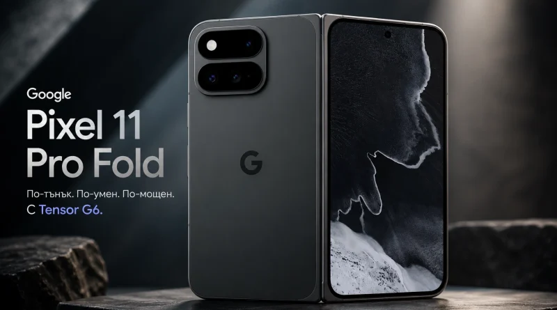 Google Pixel 11 Pro Fold с 8-инчов сгъваем дисплей и Tensor G6