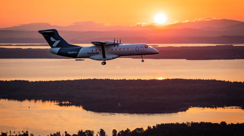 Heart Aerospace X1 лети по време на първия си полет