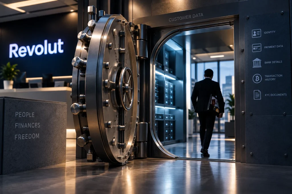 Отворен защитен трезор с клиентски данни на Revolut без следи от взлом