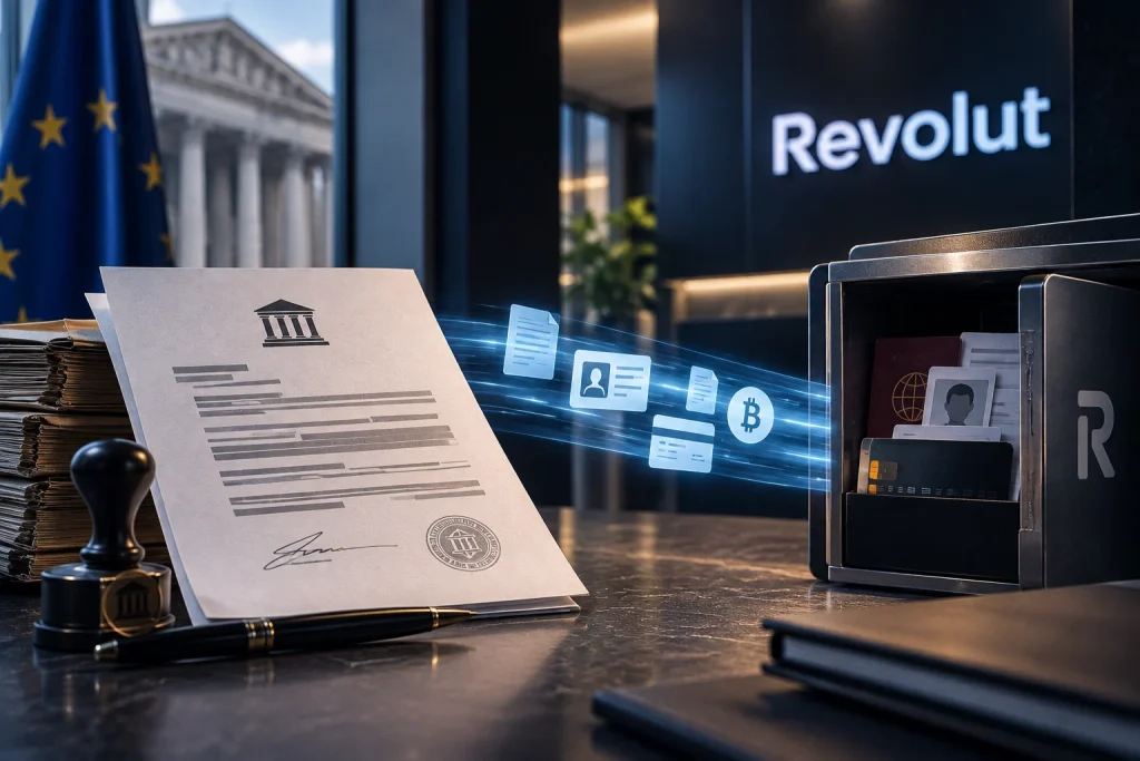Измамно официално искане за клиентски данни към Revolut