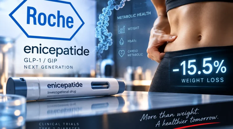 Roche enicepatide - експериментално лекарство, показало 15.5% загуба на тегло при пациенти с диабет тип 2